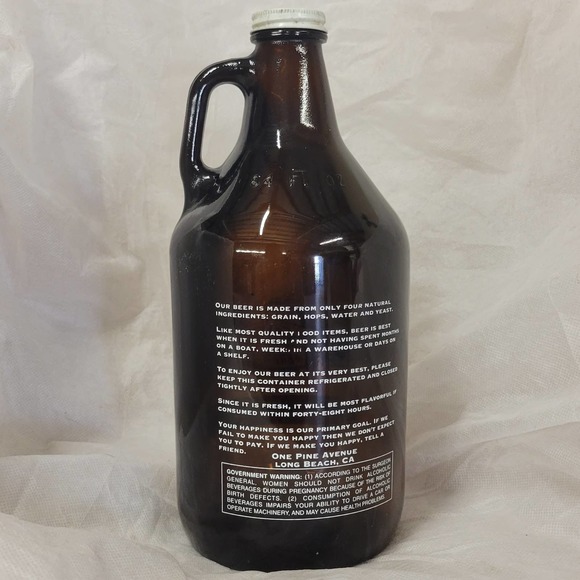 VTG 90s ROCK BOTTOM Brewery Restaurant Long Beach, CA 64oz Beer Jug Retired - Picture 2 of 14
